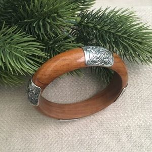 Silpada Wood&Sterling Silver Bracelet